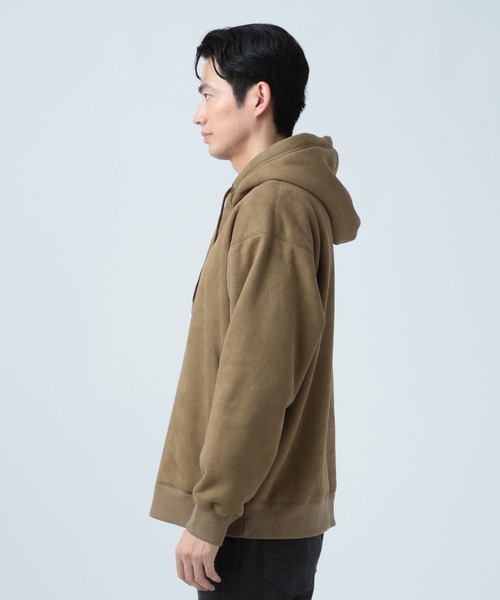 BAYFLOW（ベイフロー）の「スエードボアフーディー（パーカー・メンズ・グレー/ブラウン/ネイビー・MEDIUM/LARGE）」の7枚目の写真