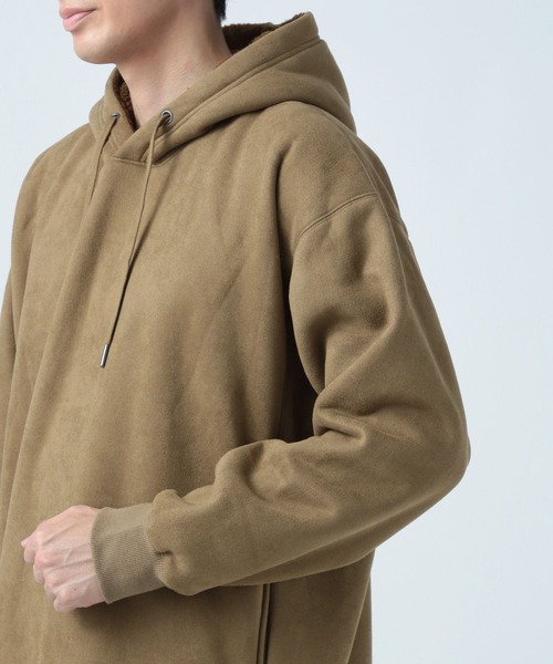 BAYFLOW（ベイフロー）の「スエードボアフーディー（パーカー・メンズ・グレー/ブラウン/ネイビー・MEDIUM/LARGE）」の10枚目の写真