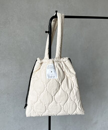 ドローコードPUレザーキルティングトートBAG