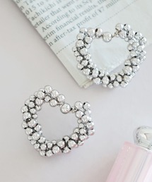 tiny tiny（ティニーティニー）の「ボリュームハートピアス[tiny tiny(ティニーティニー)]（ピアス（両耳用））」