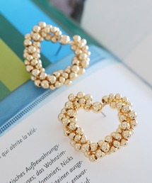 tiny tiny（ティニーティニー）の「ボリュームハートピアス[tiny tiny(ティニーティニー)]（ピアス（両耳用））」