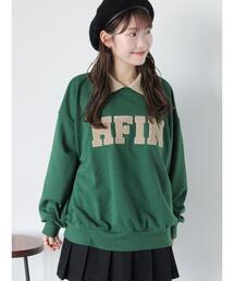 ehka sopo | 配色襟スウェット(Tシャツ/カットソー)