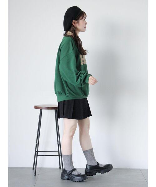 ehka sopo（エヘカソポ）の「配色襟スウェット（Tシャツ/カットソー・レディース・グリーン/グレー/ブルー・F）」の17枚目の写真