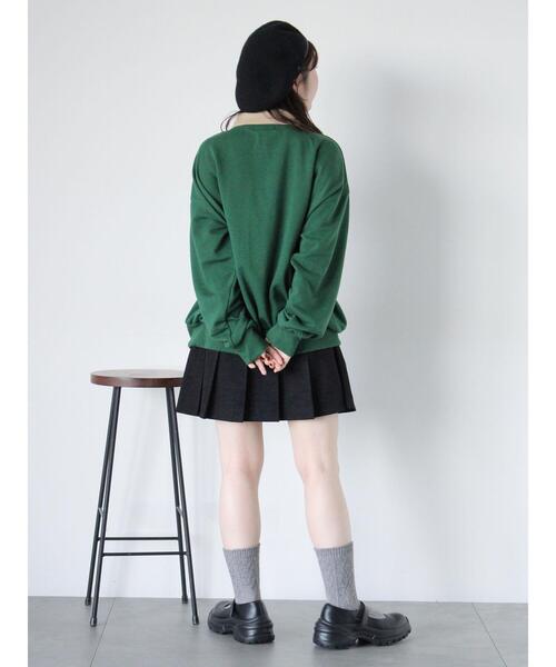 ehka sopo（エヘカソポ）の「配色襟スウェット（Tシャツ/カットソー・レディース・グリーン/グレー/ブルー・F）」の18枚目の写真