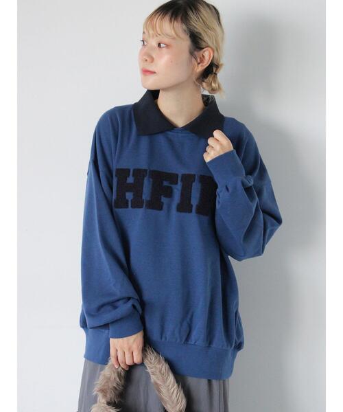 ehka sopo（エヘカソポ）の「配色襟スウェット（Tシャツ/カットソー・レディース・グリーン/グレー/ブルー・F）」の19枚目の写真