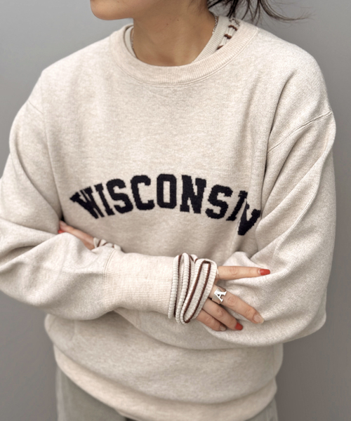 St.Johns 3rd Club】WISCONSIN C/N PULLOVER（ニット/セーター）｜St