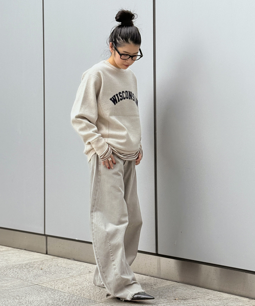 St.Johns 3rd club（セントジョンズサードクラブ）の「【St.Johns 3rd Club】WISCONSIN C/N PULLOVER（ニット/セーター・レディース・ベージュ・FREE）」の4枚目の写真