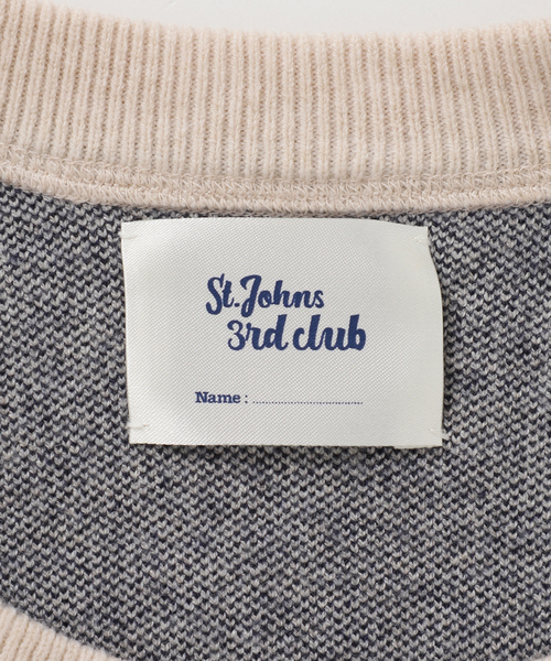 St.Johns 3rd Club】WISCONSIN C/N PULLOVER（ニット/セーター）｜St