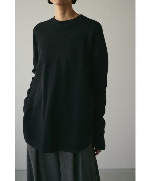 STYLEMIXER(スタイルミキサー)の「ラッセルロングスリーブT(Tシャツ/カットソー・レディース・ブラック/ホワイト/ブラウン・FREE)」の3枚目の写真