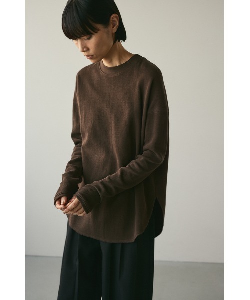 STYLEMIXER(スタイルミキサー)の「ラッセルロングスリーブT(Tシャツ/カットソー・レディース・ブラック/ホワイト/ブラウン・FREE)」の21枚目の写真