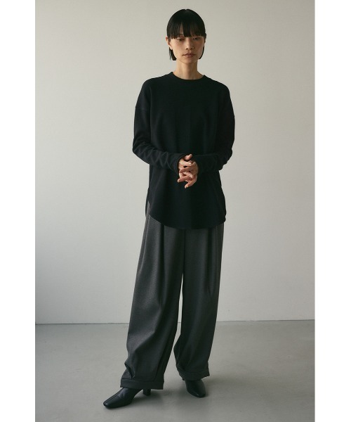 STYLEMIXER(スタイルミキサー)の「ラッセルロングスリーブT(Tシャツ/カットソー・レディース・ブラック/ホワイト/ブラウン・FREE)」の13枚目の写真