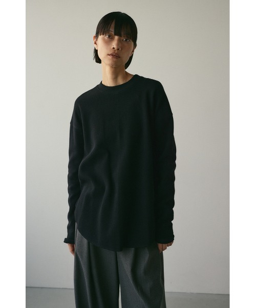 STYLEMIXER(スタイルミキサー)の「ラッセルロングスリーブT(Tシャツ/カットソー・レディース・ブラック/ホワイト/ブラウン・FREE)」の14枚目の写真