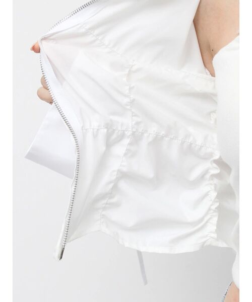 dazzlin（ダズリン）の「フロントファスナーギャザーシャツ（シャツ/ブラウス・レディース・オフホワイト/ピンク/イエロー/ブルー・FREE）」の11枚目の写真