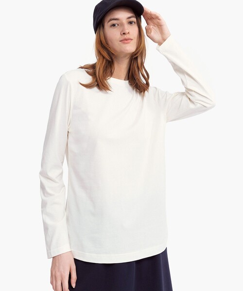 AIGLE（エーグル）の「吸水速乾 抗菌防臭 ロングスリーブ長袖Tシャツ RP（Tシャツ/カットソー・レディース・ダークネイビー/ピンク/ホワイト・XS/L/S/M）」の3枚目の写真