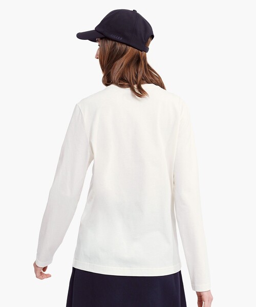 AIGLE（エーグル）の「吸水速乾 抗菌防臭 ロングスリーブ長袖Tシャツ RP（Tシャツ/カットソー・レディース・ダークネイビー/ピンク/ホワイト・XS/L/S/M）」の6枚目の写真