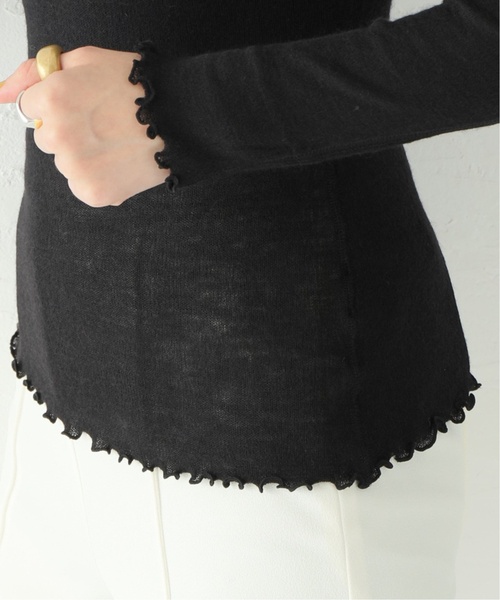 VERMEIL par iena(ヴェルメイユパーイエナ)の「TOQUE (トック)ハリヌキスムスハイネックプルオーバー 778591094(Tシャツ/カットソー・レディース・ブラック・FREE)」の22枚目の写真