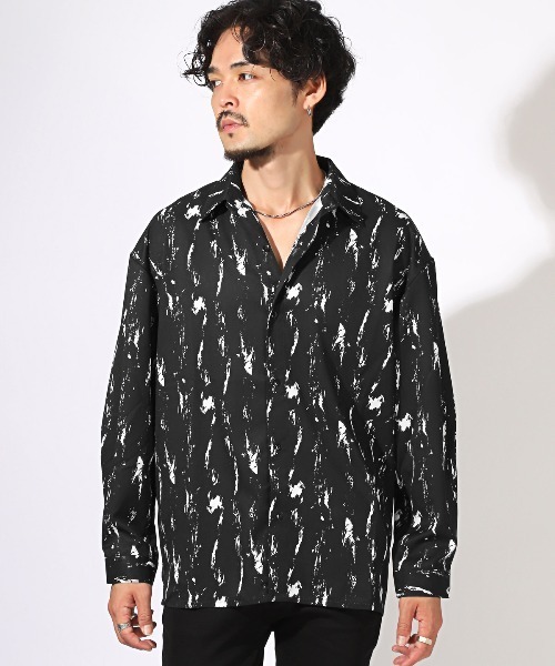 総柄レギュラーカラー長袖シャツ（シャツ/ブラウス）｜LUXSTYLE（ラグスタイル）