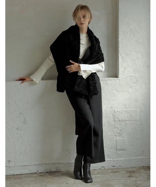 Re:EDIT（リエディ）の「[2024-25 WINTER COLLECTION]フェイクファー&ボアマルチウェイストール（マフラー・レディース・グレー系/ブラック/ベージュ/ホワイト系その他・FREE）」の13枚目の写真
