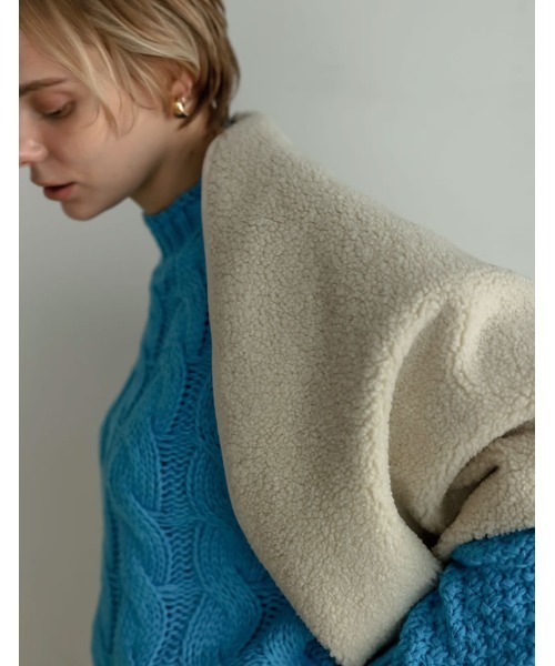 Re:EDIT（リエディ）の「[2024-25 WINTER COLLECTION]フェイクファー&ボアマルチウェイストール（マフラー・レディース・グレー系/ブラック/ベージュ/ホワイト系その他・FREE）」の6枚目の写真