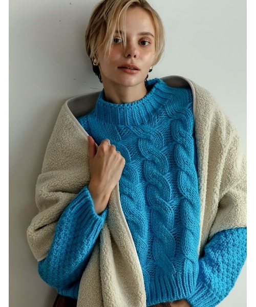 Re:EDIT（リエディ）の「[2024-25 WINTER COLLECTION]フェイクファー&ボアマルチウェイストール（マフラー・レディース・グレー系/ブラック/ベージュ/ホワイト系その他・FREE）」の8枚目の写真