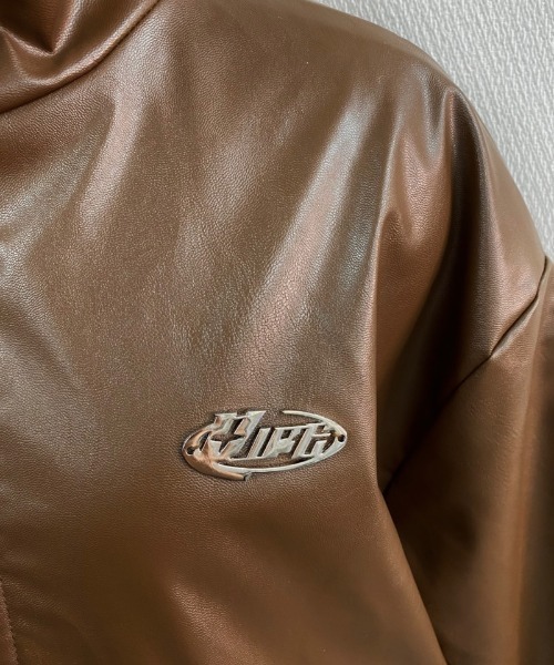 セール】リバーシブルフェイクレザーボアジャケット（ブルゾン