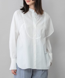 Munich | エアーコットンローンバンドカラーシャツ(シャツ/ブラウス)