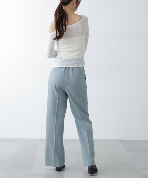 FREE'S MART（フリーズマート）の「●ワンショルシャーリングテレコカットソー（Tシャツ/カットソー・レディース・グレー/ピンク/ホワイト/ブラック・FREE）」の5枚目の写真