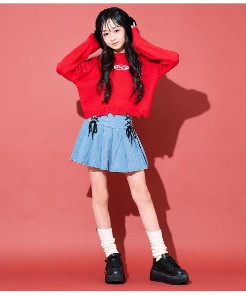 ANAP GｉRL（アナップガール）の「チャンキー厚底 スニーカー（スニーカー・キッズ・オフホワイト/ブラック・L/M/S/XS）」の12枚目の写真