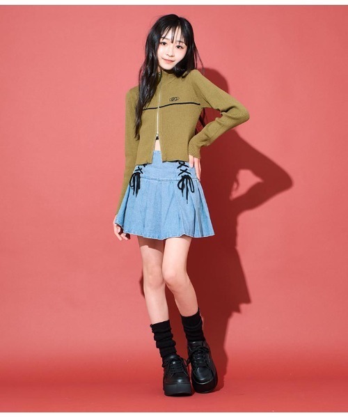 ANAP GｉRL（アナップガール）の「チャンキー厚底 スニーカー（スニーカー・キッズ・オフホワイト/ブラック・L/M/S/XS）」の16枚目の写真