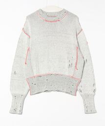 VOLTAGE CONTROL FILTER（ヴォルテージコントロールフィルター）の「VOLTAGE CONTROL FILTER/ヴォルテージコントロールフィルター/DAMAGED LINKING KNIT（ニット/セーター・メンズ）」