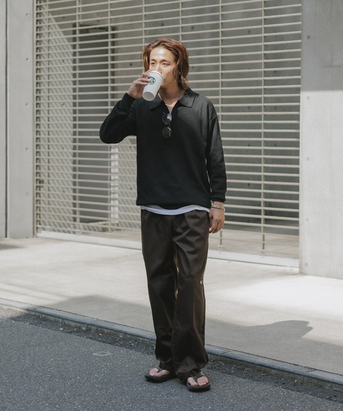 US 三軒茶屋 Fake Double Knee イージーパンツ ダブルニー US