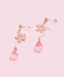 gargle（ガーグル）の「gargle ガーグル：桜吹雪　さくら　樹脂アンピアス（イヤリング）（イヤリング）」
