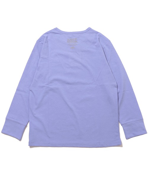 KRIFF MAYER Kid's Collection（クリフメイヤーキッズコレクション）の「UVカット袖ペロ ロンT（Tシャツ/カットソー・キッズ・チャコール/グレイッシュベージュ/サックスブルー/ライトグリーン/マスタード/グレー・140/130/120/170/160/150）」の14枚目の写真
