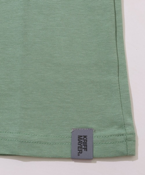 KRIFF MAYER Kid's Collection（クリフメイヤーキッズコレクション）の「UVカット袖ペロ ロンT（Tシャツ/カットソー・キッズ・チャコール/グレイッシュベージュ/サックスブルー/ライトグリーン/マスタード/グレー・140/130/120/170/160/150）」の10枚目の写真