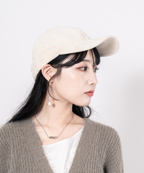 【セール】【WOOMEN】キャップ 帽子 コーデュロイ生地（キャップ）｜M.R'+@（ミスター）
