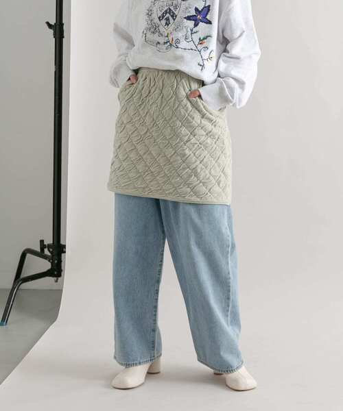 【セール】キルティングニットスカート（スカート）｜KBF（ケイビーエフ）