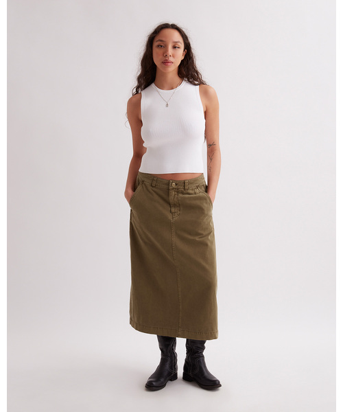 Saturdays NYC（サタデーズ ニューヨークシティ ）の「Tiffany Midi Skirt（スカート・レディース・オフホワイト/ブラウン系その他2/ブラック・L/M）」の5枚目の写真