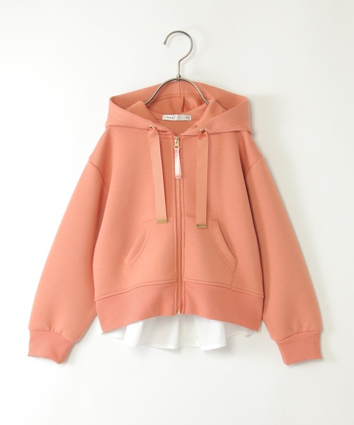 ikka（イッカ）の「【洗濯機で洗える／親子コーデ】GOKU楽ダンボールジップパーカー（120~160cm）（パーカー・キッズ・オレンジ/ベージュ・120/130/140/150/160）」の16枚目の写真