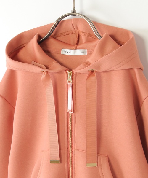 ikka（イッカ）の「【洗濯機で洗える／親子コーデ】GOKU楽ダンボールジップパーカー（120~160cm）（パーカー・キッズ・オレンジ/ベージュ・120/130/140/150/160）」の18枚目の写真