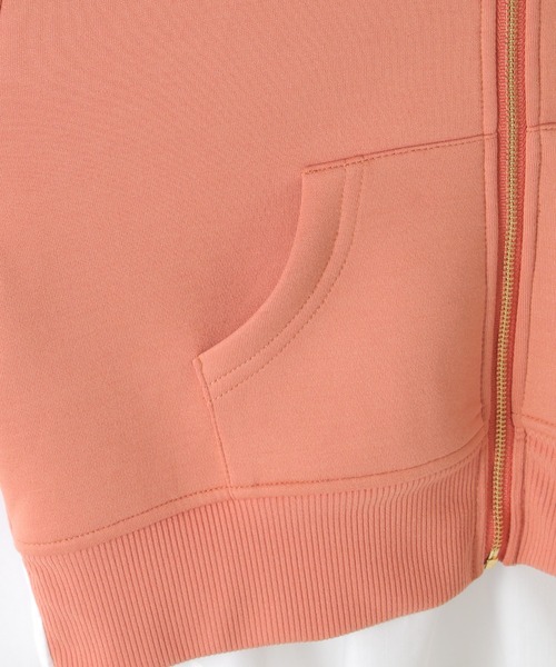 ikka（イッカ）の「【洗濯機で洗える／親子コーデ】GOKU楽ダンボールジップパーカー（120~160cm）（パーカー・キッズ・オレンジ/ベージュ・120/130/140/150/160）」の12枚目の写真