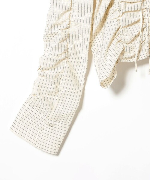 Ray BEAMS（レイビームス）の「ストライプ シャーリング ブラウス（シャツ/ブラウス・レディース・ナチュラル・ONE SIZE）」の16枚目の写真