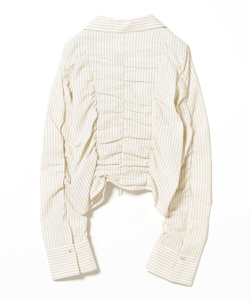 Ray BEAMS（レイビームス）の「ストライプ シャーリング ブラウス（シャツ/ブラウス・レディース・ナチュラル・ONE SIZE）」の17枚目の写真