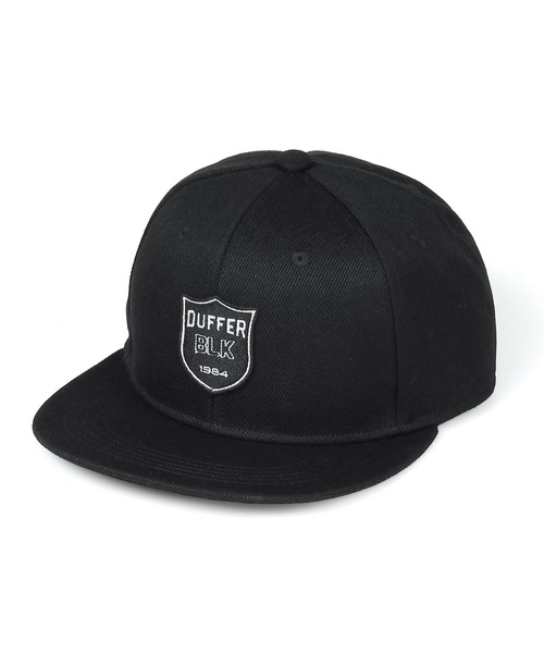 The DUFFER of ST.GEORGE(ザダファーオブセントジョージ)の「〔BLACK LABEL〕FOOTBALL EMBLEM FLAT VISOR CAP :フットボールエンブレム フラットバイザー キャップ(キャップ・メンズ・ブラック・F)」の7枚目の写真