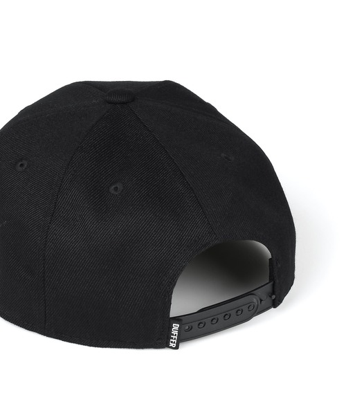 The DUFFER of ST.GEORGE(ザダファーオブセントジョージ)の「〔BLACK LABEL〕FOOTBALL EMBLEM FLAT VISOR CAP :フットボールエンブレム フラットバイザー キャップ(キャップ・メンズ・ブラック・F)」の3枚目の写真