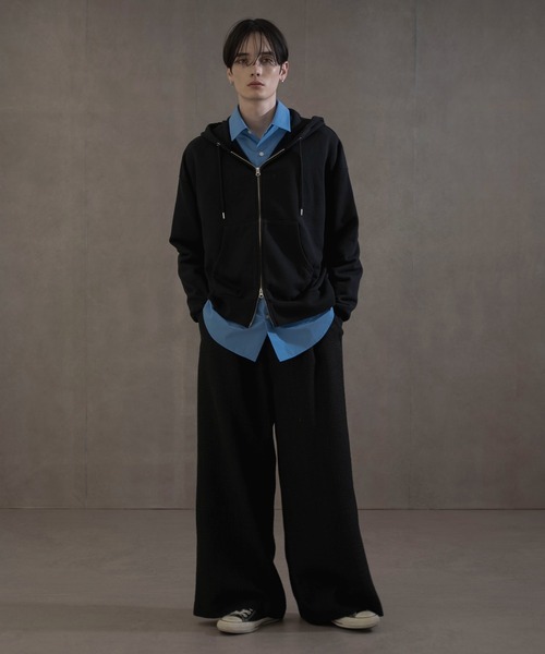 LUCY(ルーシー)の「LUCY/ショートダブルZIPパーカー(パーカー・メンズ・杢グレー/ブラック・LARGE/MEDIUM)」の9枚目の写真