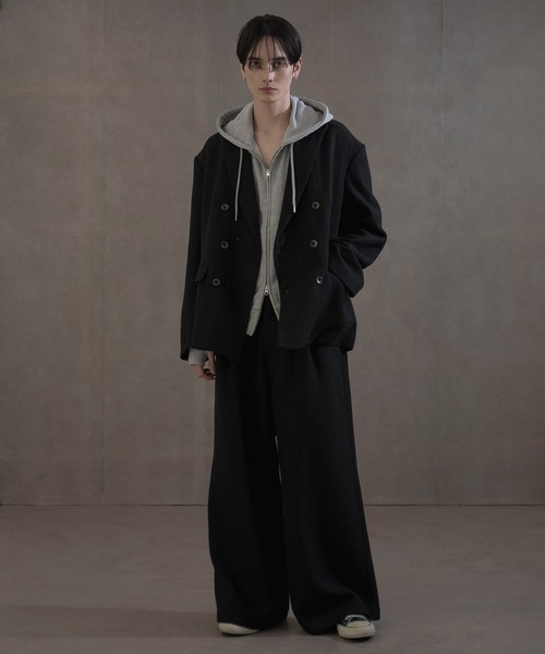 LUCY(ルーシー)の「LUCY/ショートダブルZIPパーカー(パーカー・メンズ・杢グレー/ブラック・LARGE/MEDIUM)」の10枚目の写真