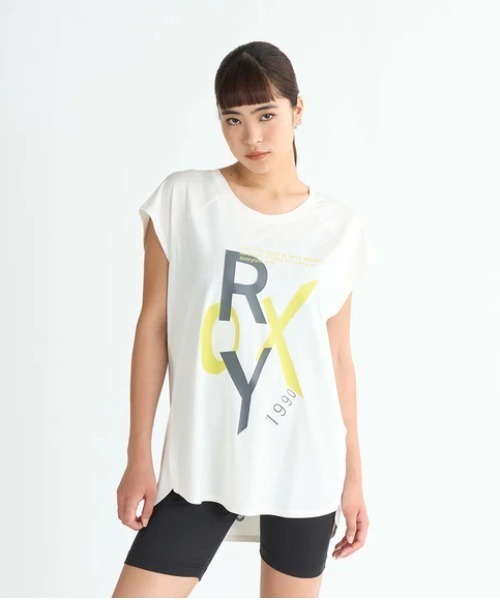 ROXY(ロキシー)の「ENJOY THE DIFFERENCE/ロキシー水陸両用半袖Tシャツ(Tシャツ/カットソー・レディース・カーキ/ブラック/ホワイト・SMALL/MEDIUM/LARGE)」の2枚目の写真