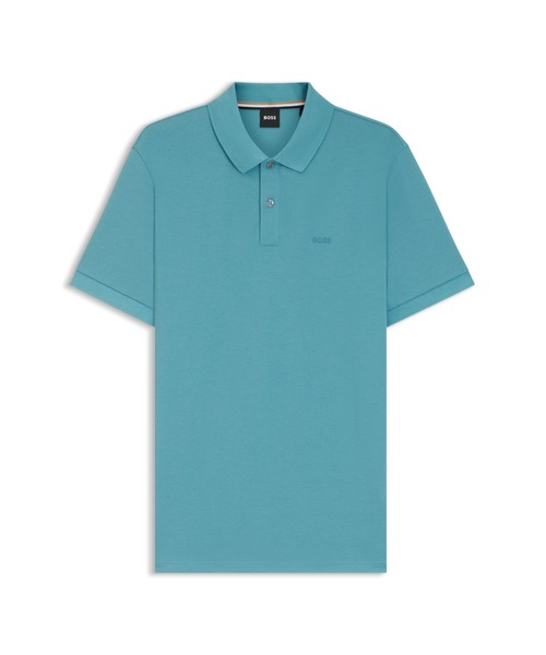 BOSS(ボス)の「Pallas ポロシャツ コットンピケ ロゴディテール(ポロシャツ・メンズ・ブルー/ダークグリーン・XL/L/M/XXL/XXXL/S)」の6枚目の写真