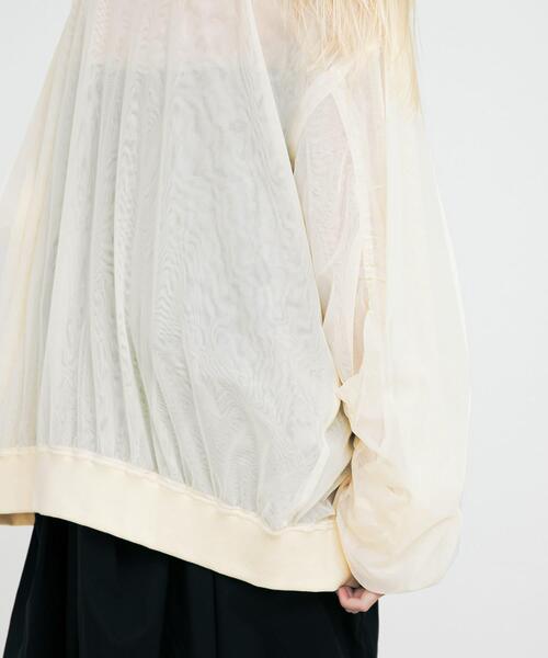 LAATO（ラート）の「organdy blouson（ブルゾン・レディース・オフホワイト/ブラック・FREE）」の6枚目の写真