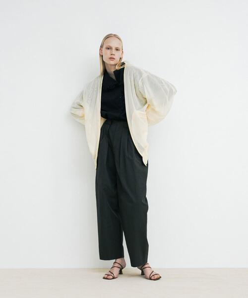 LAATO（ラート）の「organdy blouson（ブルゾン・レディース・オフホワイト/ブラック・FREE）」の7枚目の写真